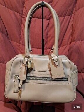 J & M Davidson Tan Leather Satchel Mint Condition